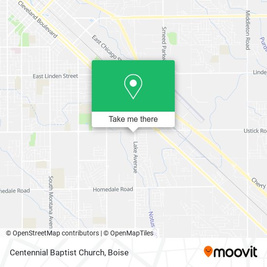 Centennial Baptist Church map