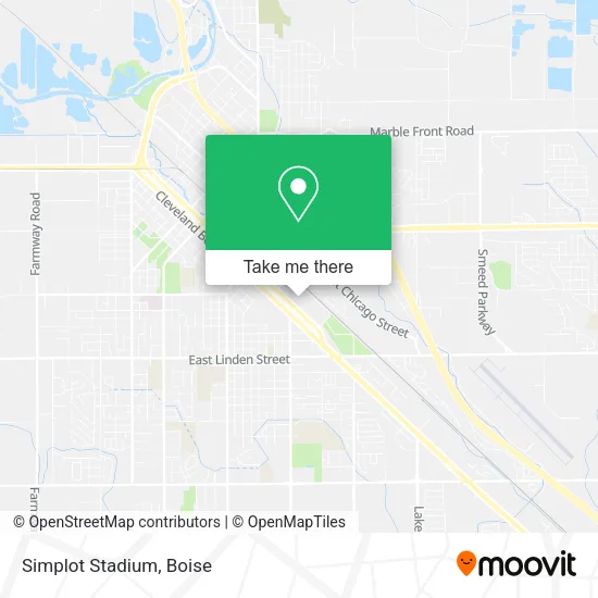 Simplot Stadium map