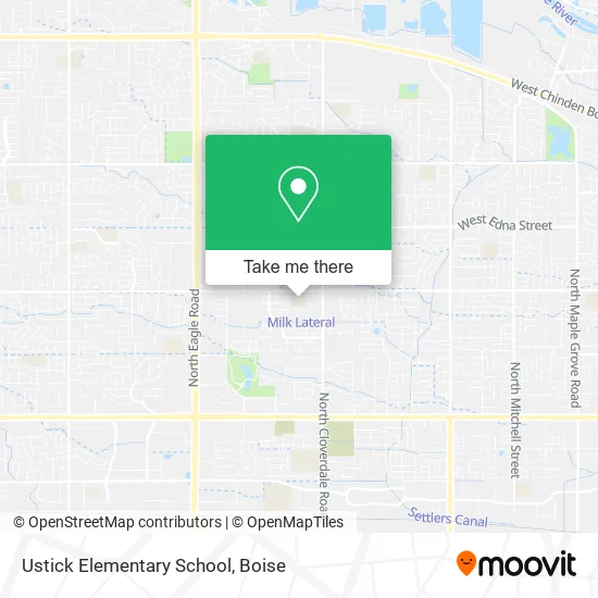 Mapa de Ustick Elementary School
