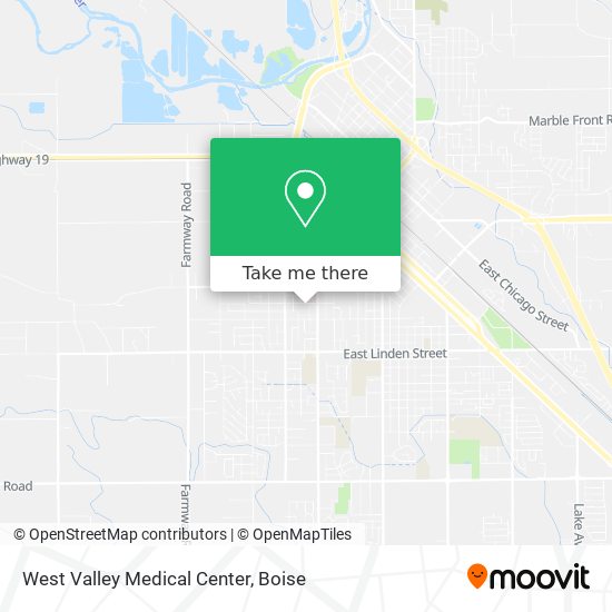 Mapa de West Valley Medical Center