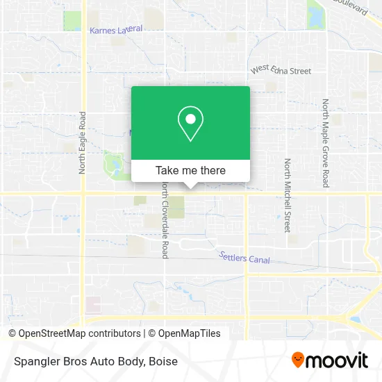 Spangler Bros Auto Body map