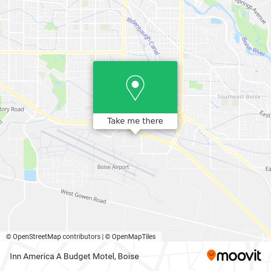 Mapa de Inn America A Budget Motel