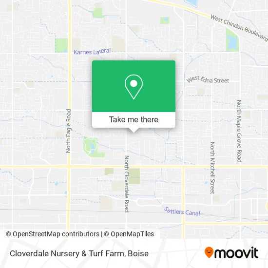 Cloverdale Nursery & Turf Farm map