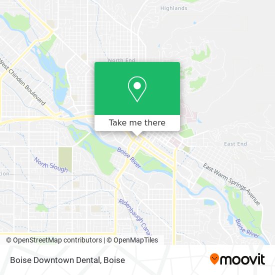 Boise Downtown Dental map