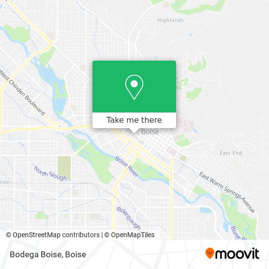 Bodega Boise map