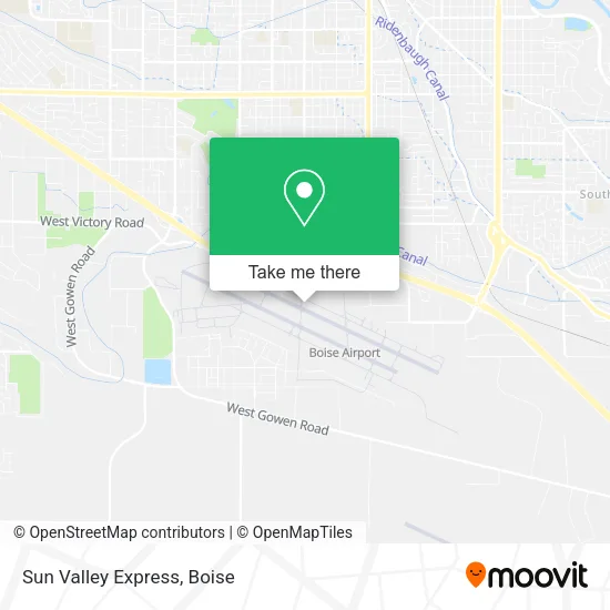 Sun Valley Express map