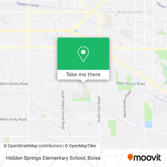Hidden Springs Elementary School map