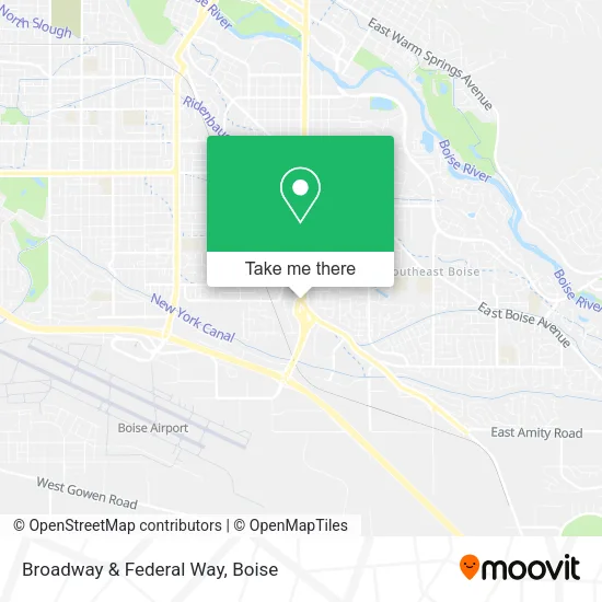 Broadway & Federal Way map