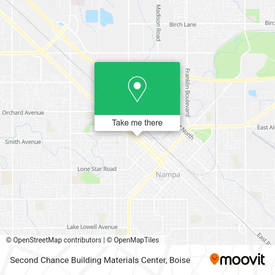 Second Chance Building Materials Center map