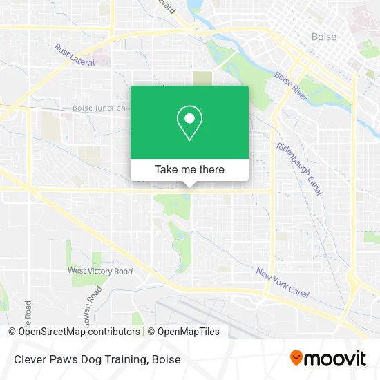 Clever Paws Dog Training map