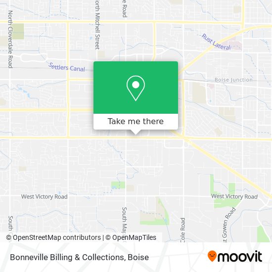 Mapa de Bonneville Billing & Collections