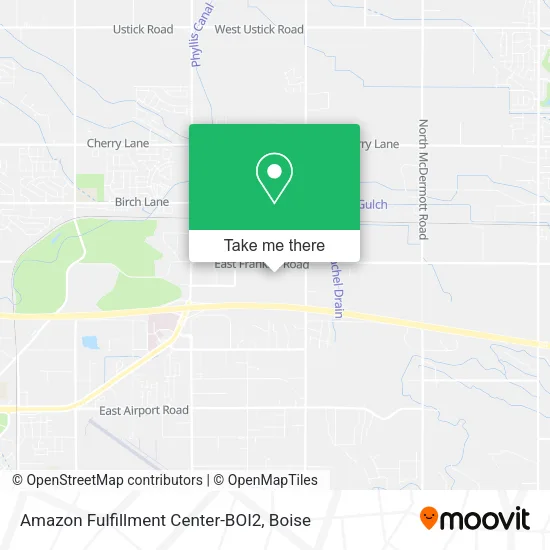 Amazon Fulfillment Center-BOI2 map