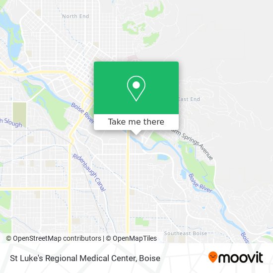 Mapa de St Luke's Regional Medical Center