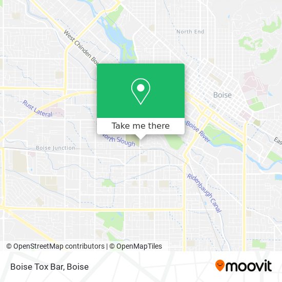 Boise Tox Bar map