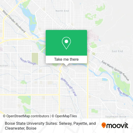 Mapa de Boise State University Suites: Selway, Payette, and Clearwater