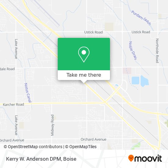 Kerry W. Anderson DPM map