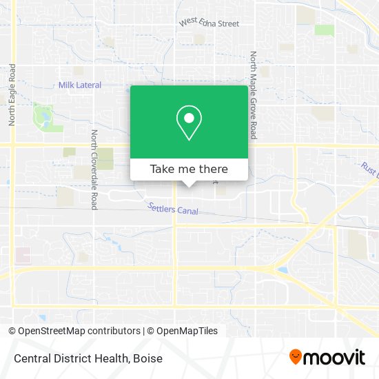 Central District Health map