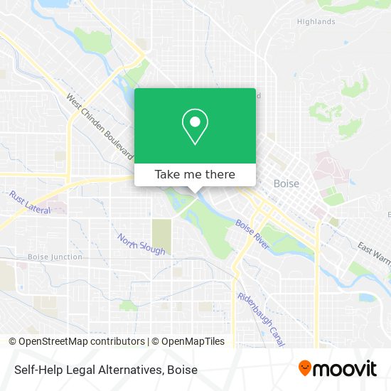 Self-Help Legal Alternatives map