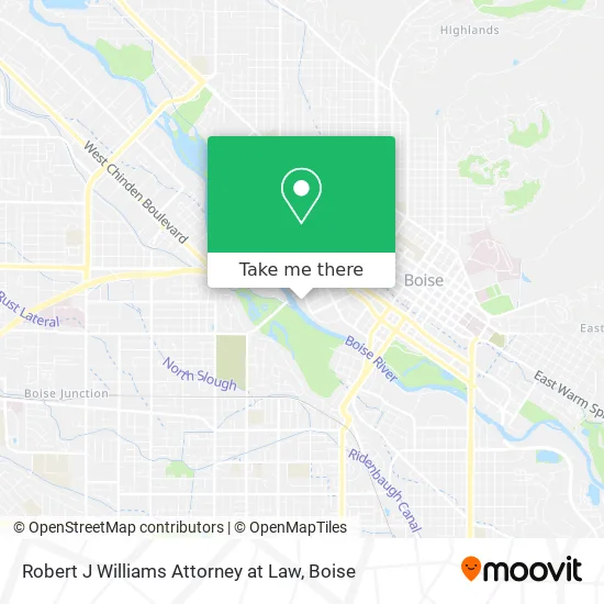 Robert J Williams Attorney at Law map