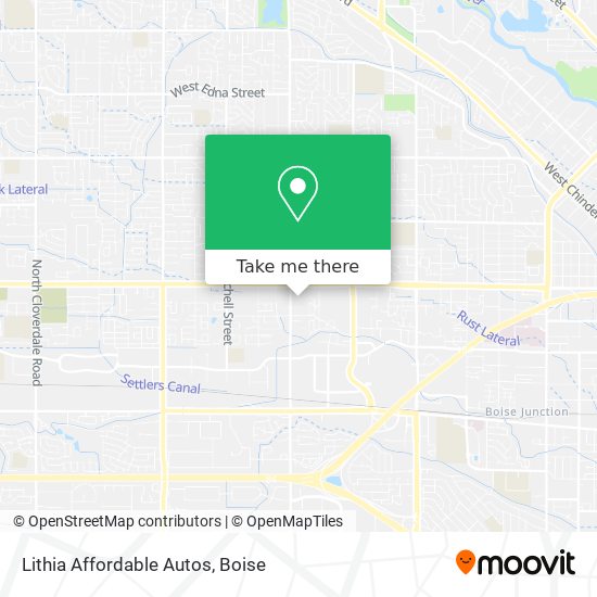 Lithia Affordable Autos map