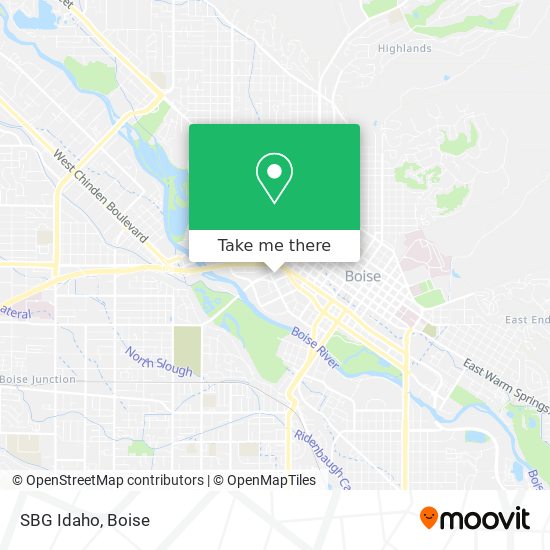 Mapa de SBG Idaho