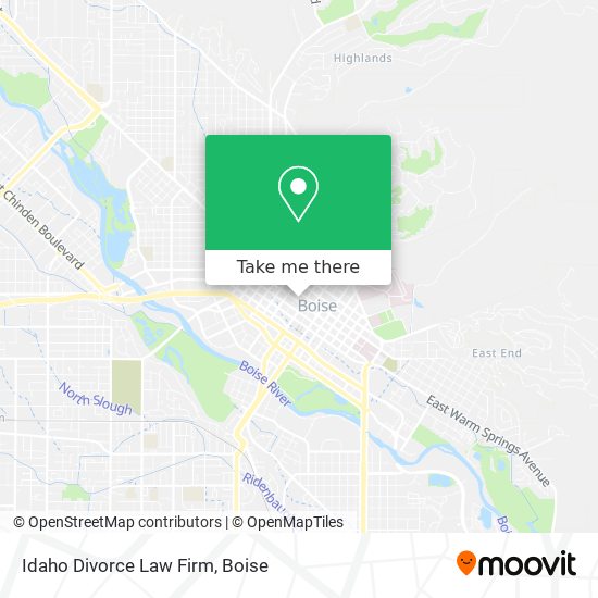 Mapa de Idaho Divorce Law Firm