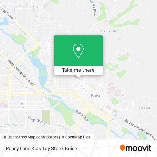 Penny Lane Kids Toy Store map