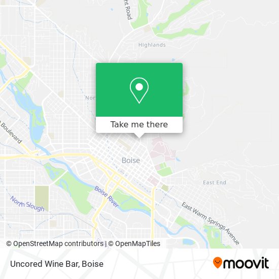 Uncored Wine Bar map