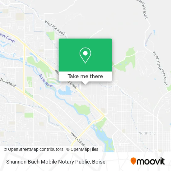 Shannon Bach Mobile Notary Public map