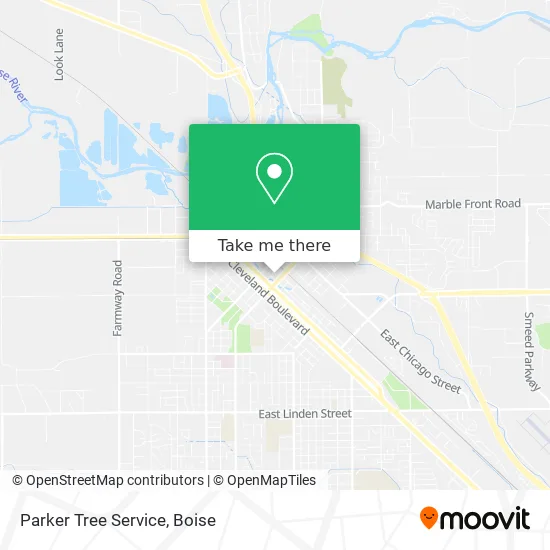 Parker Tree Service map