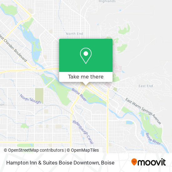 Mapa de Hampton Inn & Suites Boise Downtown