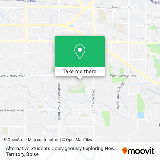 Alternative Students Courageously Exploring New Territory map