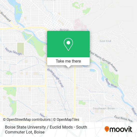Boise State University / Euclid Mods - South Commuter Lot map