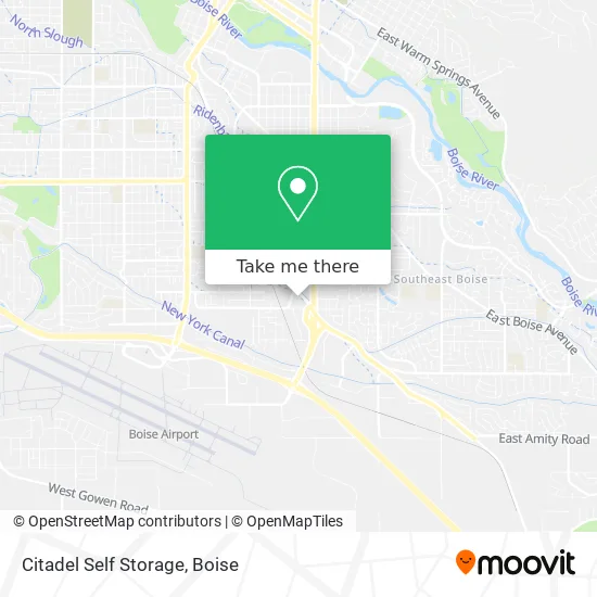 Citadel Self Storage map