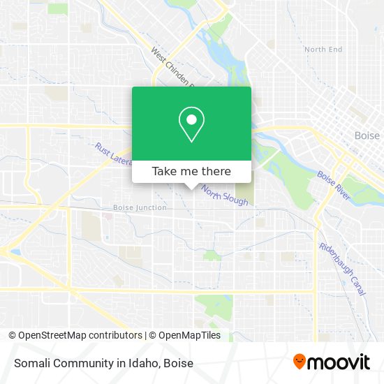 Somali Community in Idaho map