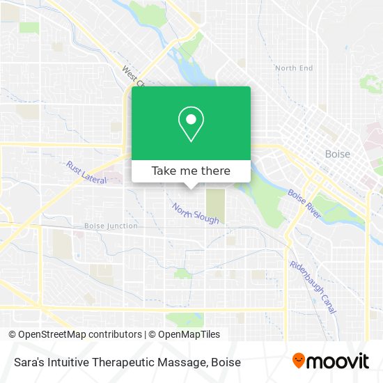 Sara's Intuitive Therapeutic Massage map