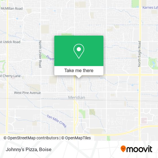 Johnny's Pizza map