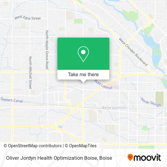 Oliver Jordyn Health Optimization Boise map