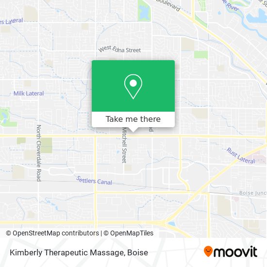 Kimberly Therapeutic Massage map