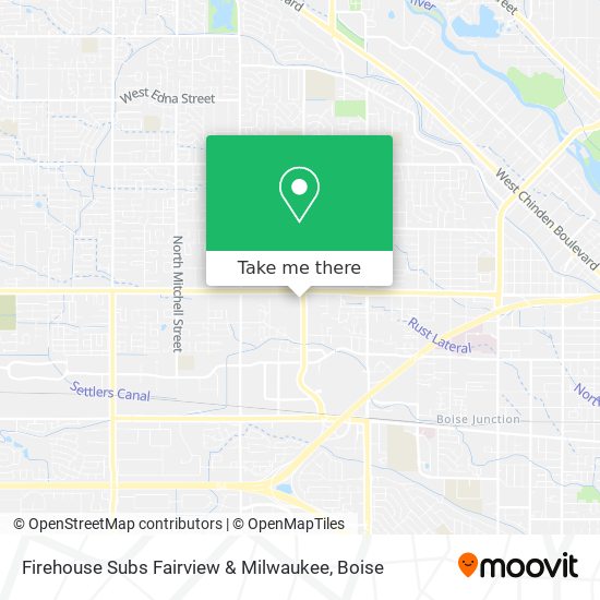 Firehouse Subs Fairview & Milwaukee map