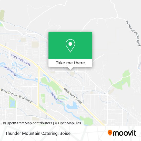 Thunder Mountain Catering map