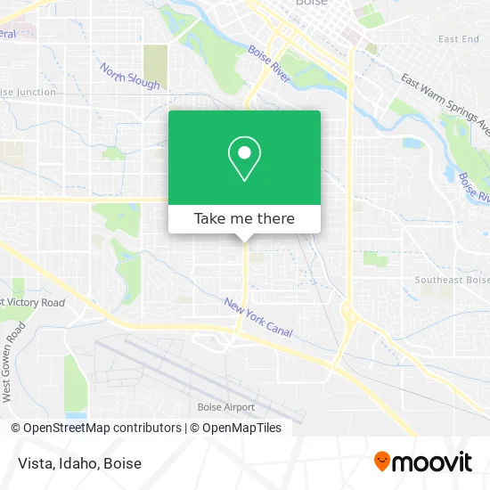 Mapa de Vista, Idaho