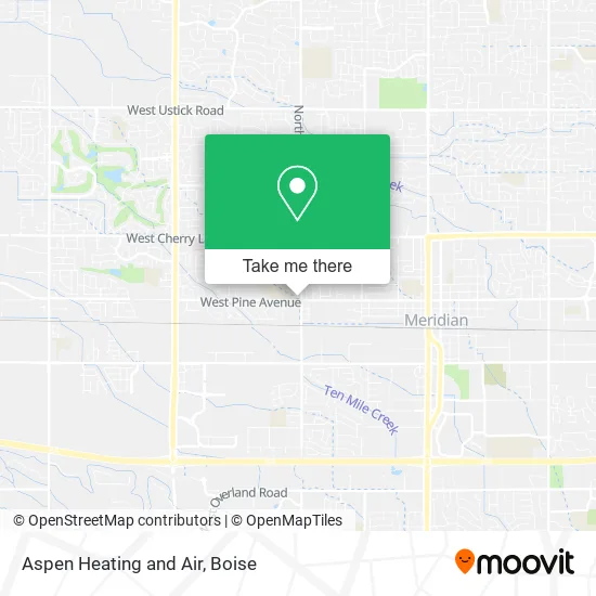 Aspen Heating and Air map