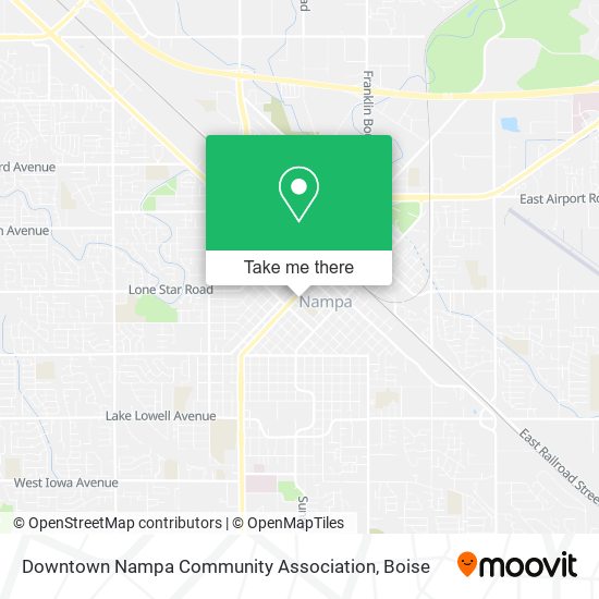 Downtown Nampa Community Association map