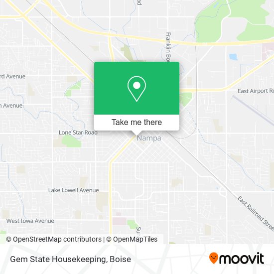 Gem State Housekeeping map