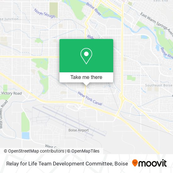 Mapa de Relay for Life Team Development Committee