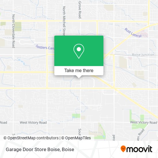 Garage Door Store Boise map