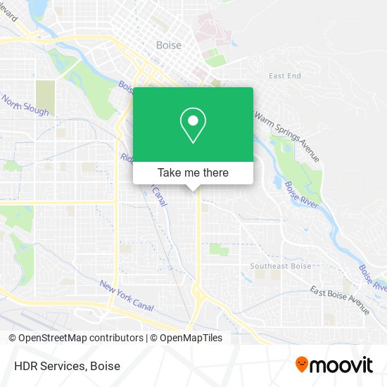 HDR Services map