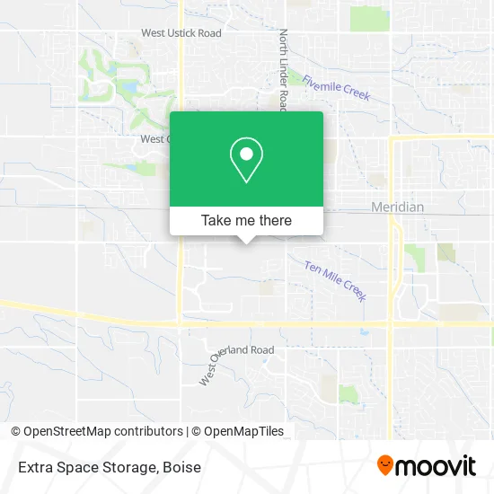 Extra Space Storage map
