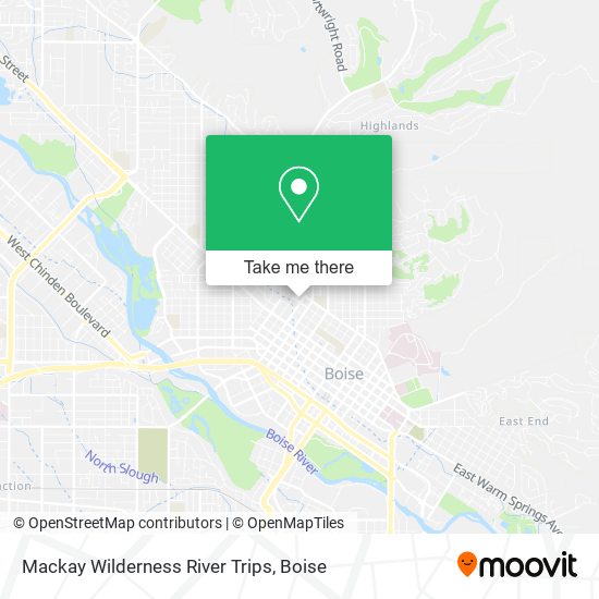 Mapa de Mackay Wilderness River Trips